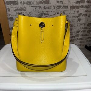 Kate Spade mustard, yellow shoulder purse